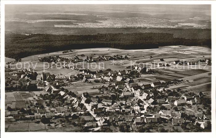 Dobel Schwarzwald Fliegeraufnahme Gasthaus Pension Metzgerei zum Ochsen