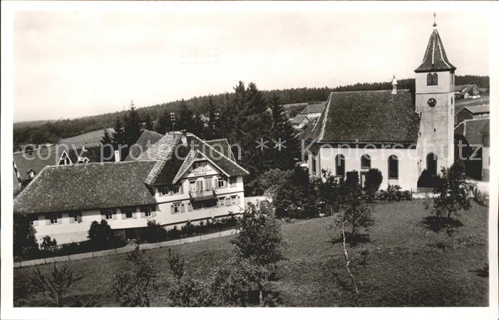 Dobel Schwarzwald Gasthaus Pension zum Roessle Kirche