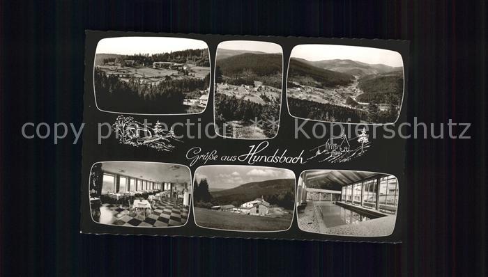 Hundsbach Forbach Teilansichten Erholunsheim Hauerskopf Schwimmbad Speisesaal