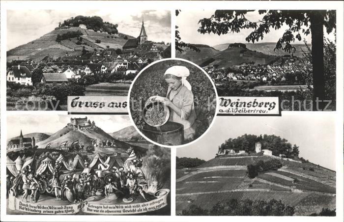 Weinsberg Weibertreu Trauben Frau Soldaten