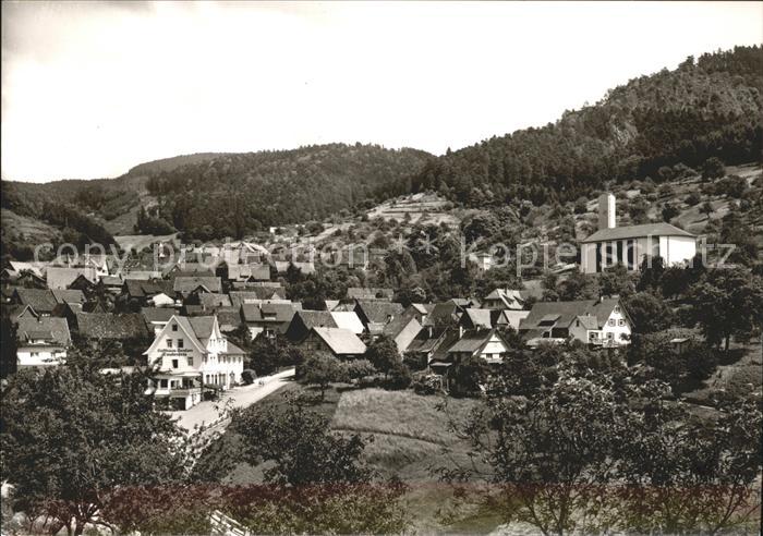 Lautenbach Gernsbach Ortsansicht Kirche