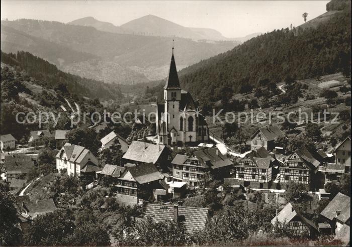 Reichental Ortsansicht Kirche Restaurant Talblick