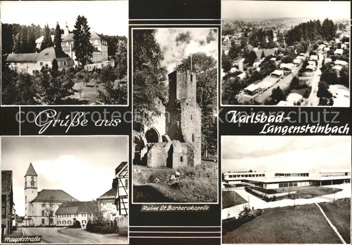 Karlsbad Eger Hauptstrasse Ruine St. Barbarakapelle
