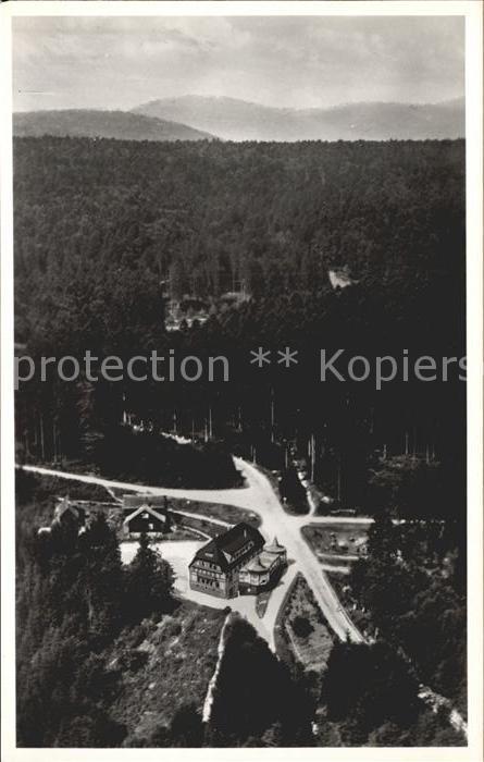 Bermersbach Forbach Kurhaus Rote Lache Fliegeraufnahme