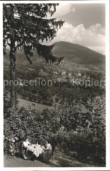 Sasbachwalden Achern Ortenaukreis BW Blick vom Klostergut Schelzberg