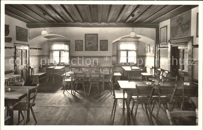 Beuron Donautal Burggststaette Gastraum