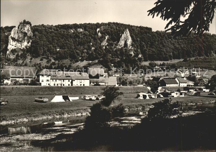 Hausen Tal Ruine Hausen Zelte Autos