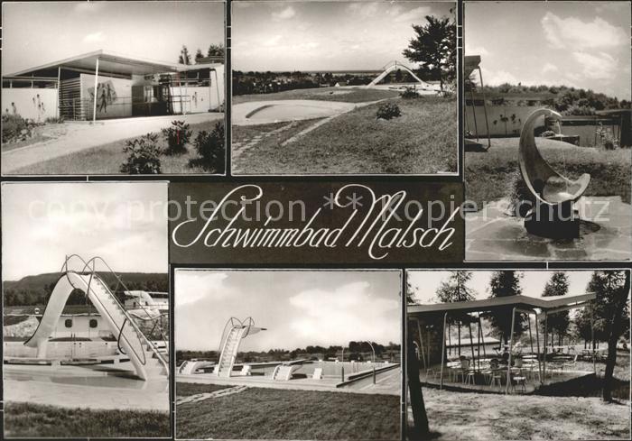 Malsch Karlsruhe Schwimmbad Brunnen Cafe Rutsche