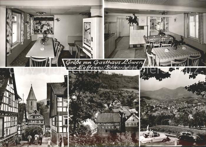 Loffenau Bad Herrenalb Gasthaus zum Loewen Strassenanicht