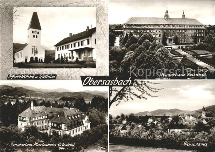 Obersasbach Mutterhaus Erlelbad Panorama Sanatorium Marienheim-Erlenbad