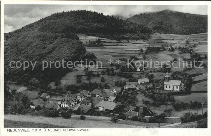 Neuenweg Ortsansicht Kirche