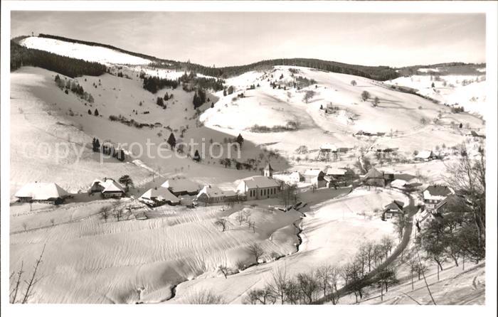 Wieden Schwarzwald Ortsansicht Kirche