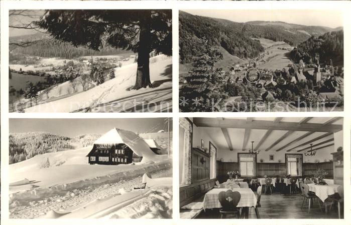 Todtmoos Schwarzwald BW Hotel Loewen Speisesaal Ortsansicht