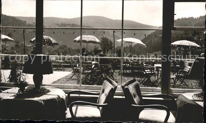Todtmoos Schwarzwald BW Hotel Pension Weidberghaus Terrasse