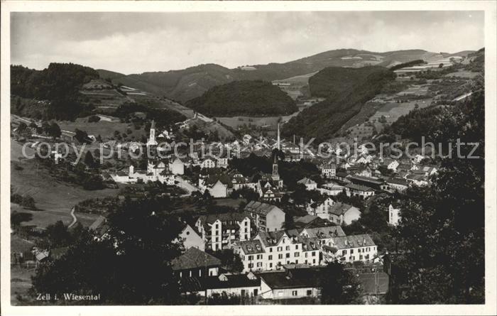 Zell Wiesental Ortsansicht