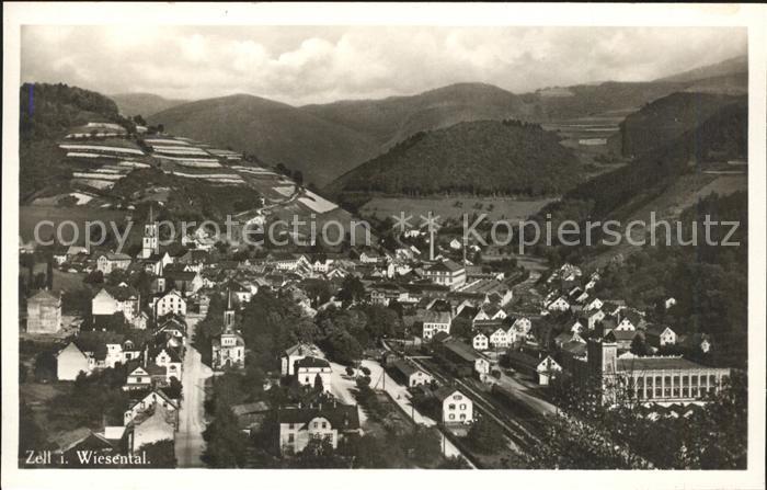 Zell Wiesental Ortsansicht