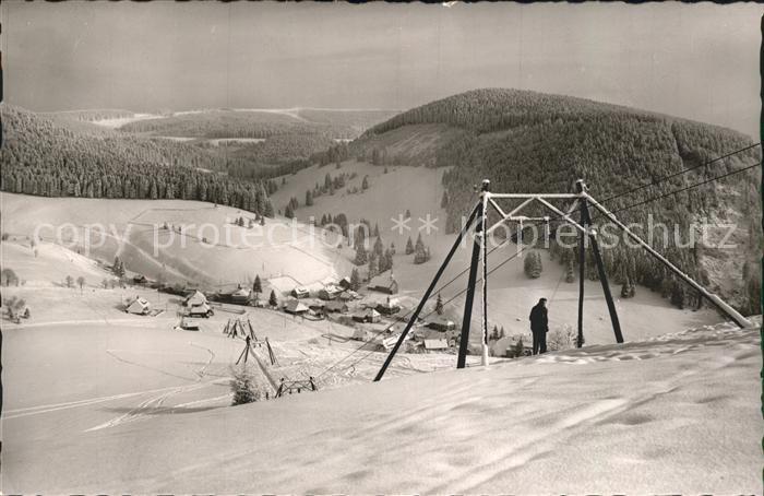 Muggenbrunn Skilift Skispuren Hotel Adler