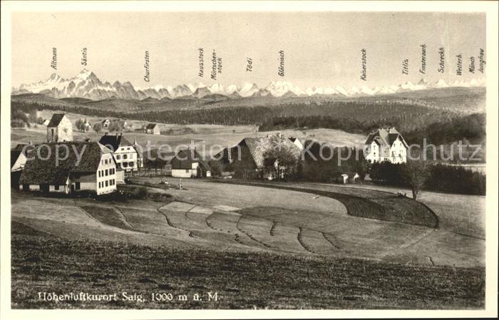 Saig Schwarzwald Glaernisch Titlis Saentis