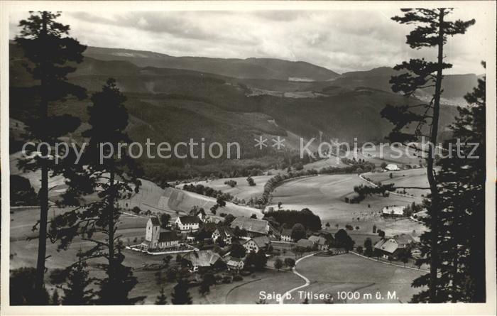 Saig Schwarzwald Gasthaus Pension zum Hochfirst Ortsansicht