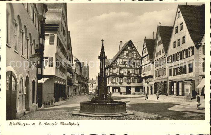 Riedlingen Donau Marktplatz Brunnen