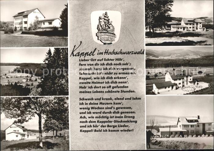 Kappel Lenzkirch Kinderheim Sonnhalde Gedicht