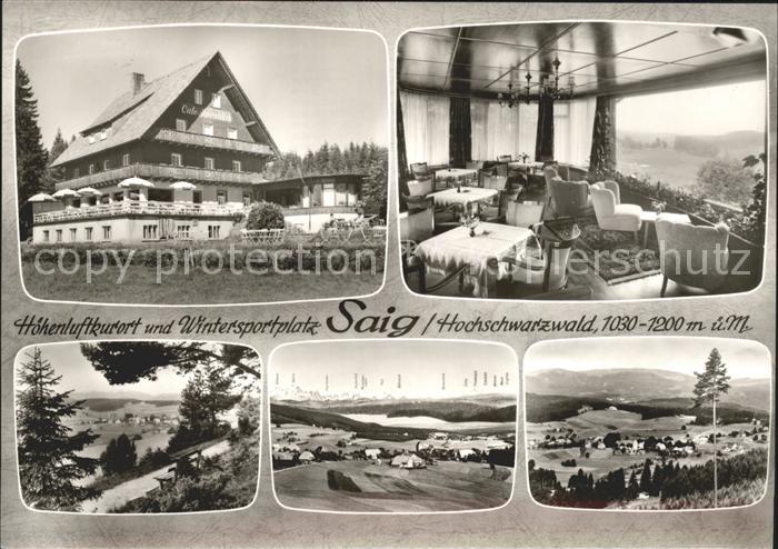 Saig Schwarzwald Cafe Alpenblick Ortsansichten