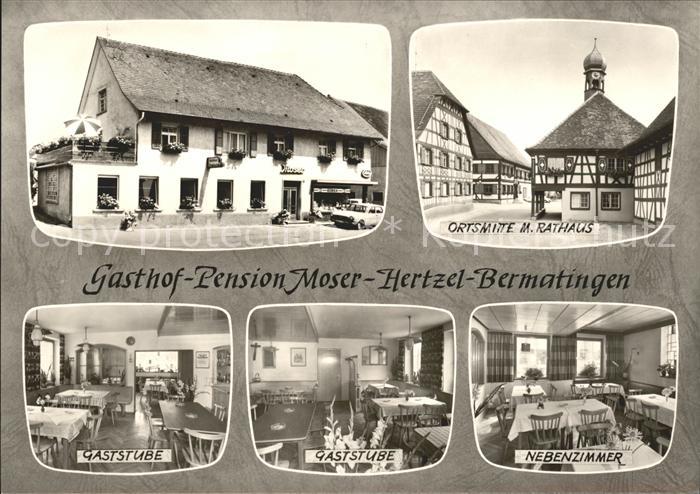 Bermatingen Gasthof Pension Moser Hertzel Gaststube Nebenzimmer
