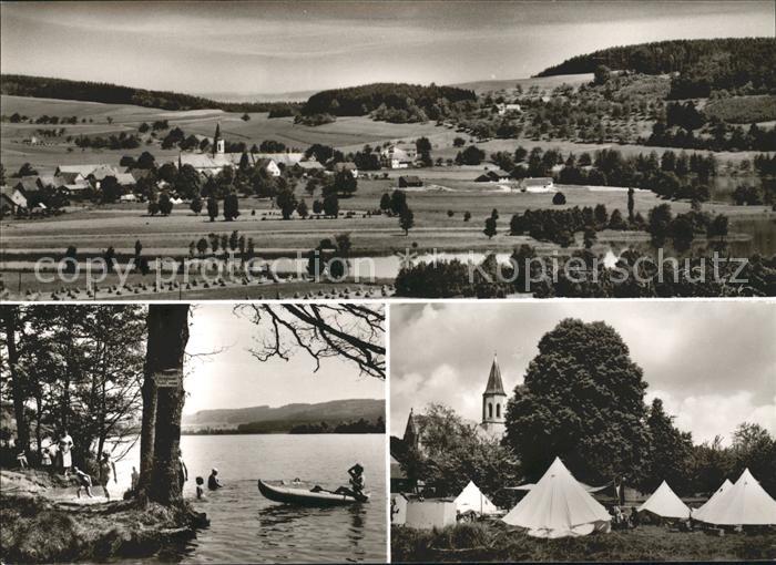 Illmensee Zeltplatz Kinder Boot Ortsansicht