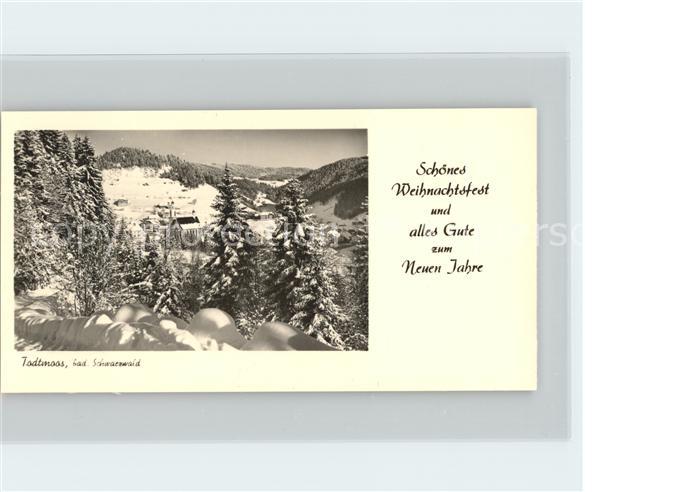 Todtmoos Schwarzwald BW Glueckwuensche Weihnachten Neuen Jahr Ortsansicht