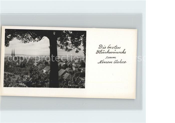 Kenzingen Glueckwuensche Weihnachten Neuen Jahr Ortsansicht