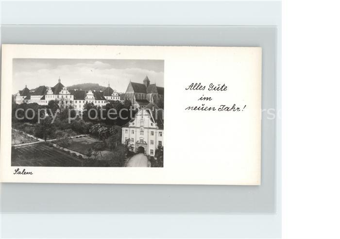 Salem Baden Glueckwuensche Weihnachten Neuen Jahr Ortsansicht