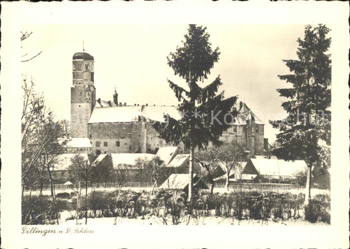 Dillingen Donau Schloss im Winter