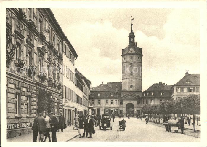 Ansbach Mittelfranken Maximilianstrasse mit Herrieder Tor