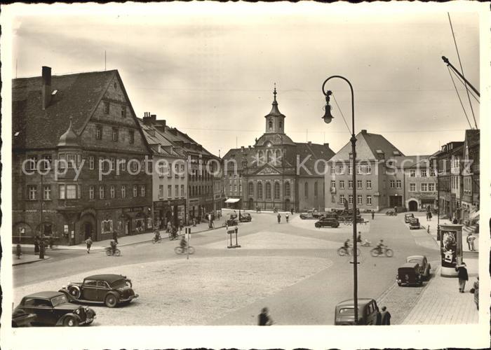 BAYREUTH Bayern Unterer Markt Autos