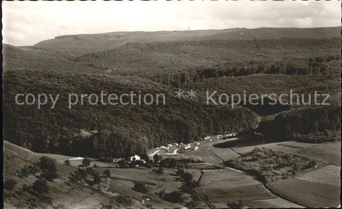 Gerbach Pfalz Ortsansicht Gaststaette Kahlenberg-Weiher Camping Kleingolfplatz