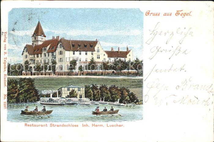 Tegel Restaurand Strandschloss Litho