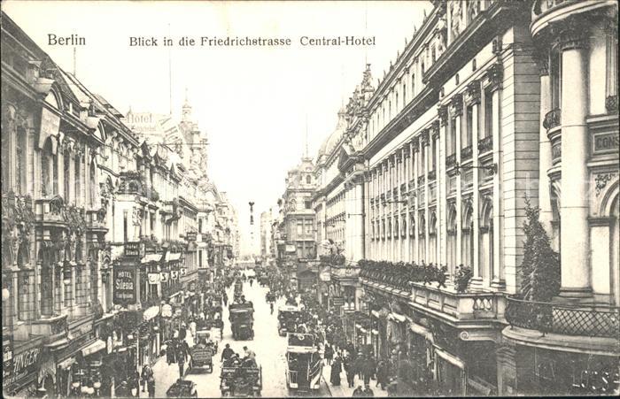 BERLIN  CITY Blick Friedrichstrasse Central Hotel