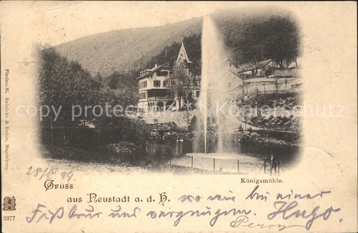 Neustadt Haardt Koenigsmuehle