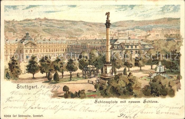 STUTTGART  CITY Schlossplatz Schloss