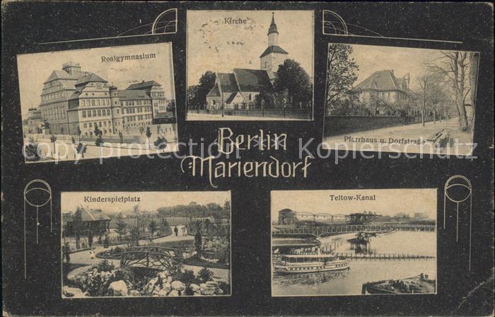 Mariendorf Berlin Kinderspielplatz Teltow-Kanal Pfarrhaus Dorfstrasse Kirche