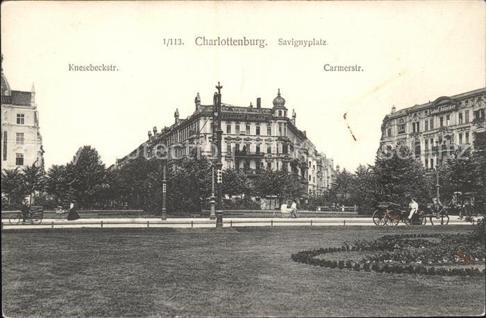 Charlottenburg Knesebeckstr. Carmerstr. Savignyplatz