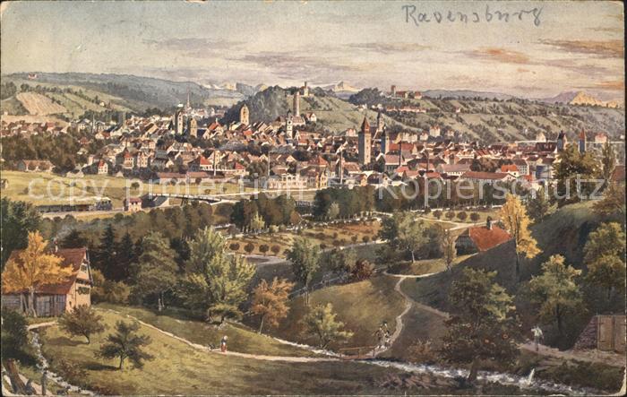 Ravensburg Wuerttemberg Ortsansicht