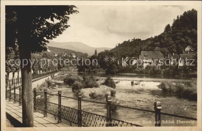 Gernsbach Blick Schloss Eberstein