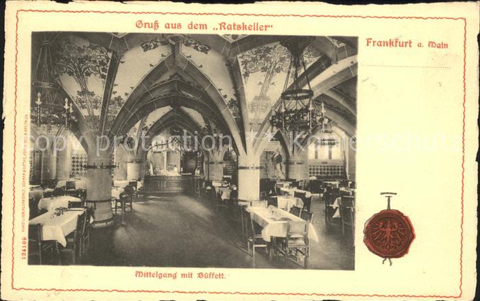 Frankfurt Main Ratskeller Mittelgang Buffett
