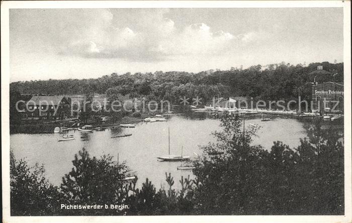 BERLIN  CITY Pichelswerder Segelboote See