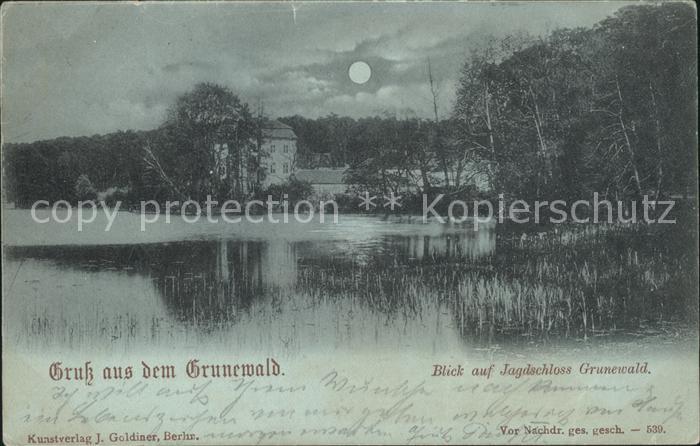 Grunewald Berlin Blick Jagdschloss