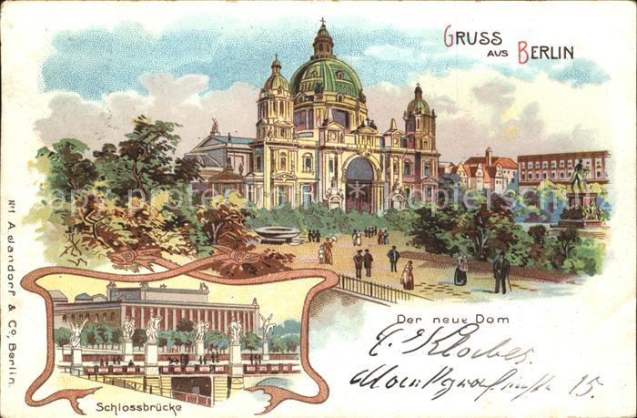 BERLIN  CITY Schlossbruecke neue Dom
