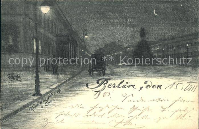 BERLIN  CITY Kaiser Wilhelm Palais Linden Carl Jander