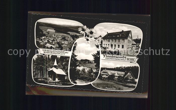 Friedenweiler Schillings-Kapelle Fliegeraufnahme Pension Ebi