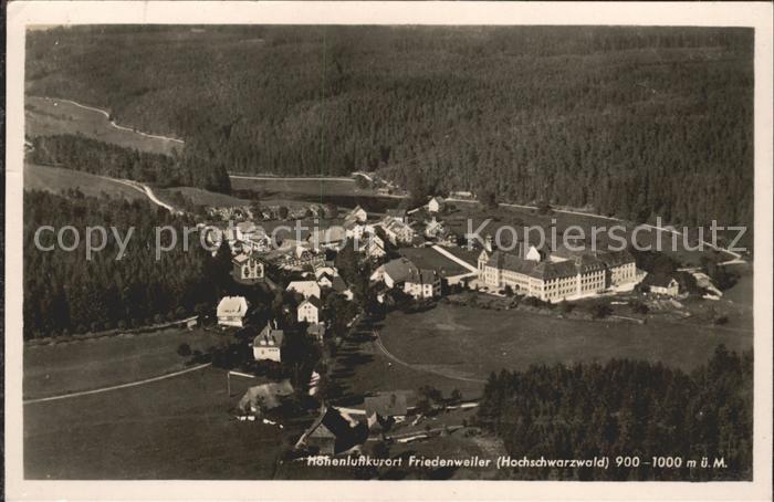 Friedenweiler Fliegeraufnahme Wald- Nerven Kurort